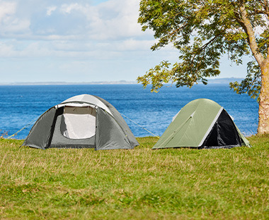To telte til to personer og fire personer i forskellige farver