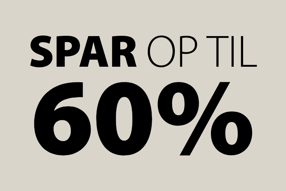 Spar op til 60%