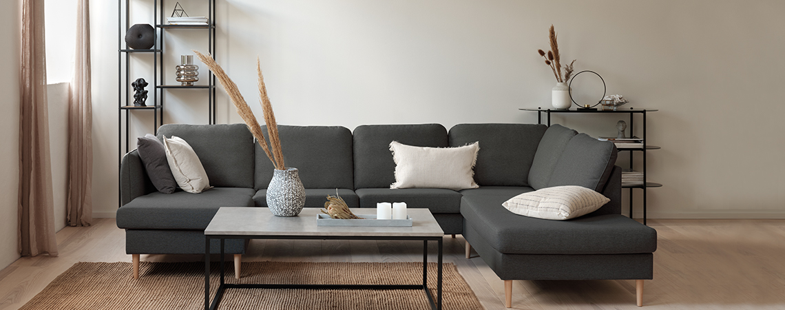 grå sofaer med til 6 personer | JYSK