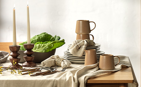 Tilføj et strejf af naturlig varme til dit spisebord med Nordic Mood