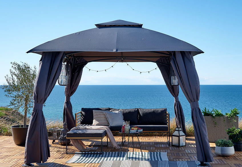 SANKT HANS pavillon Udendørs pavillon på en terrasse ved havet