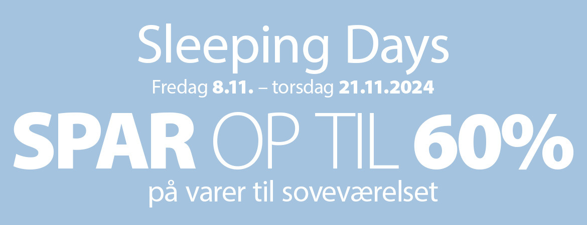 Sleeping Days - Spar op til 60%