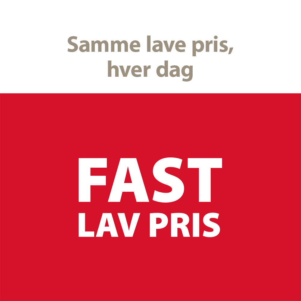 Samme lave pris hver dag