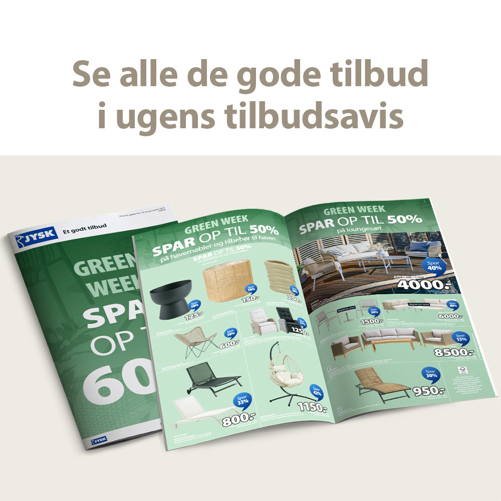 Opslået tilbudsavis med green week tilbud