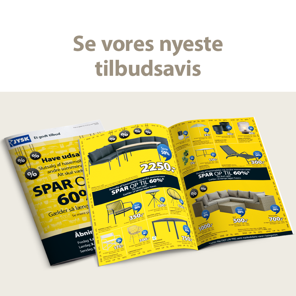 Gul tilbudsavis med de nyeste tilbud inden for havemøbler
