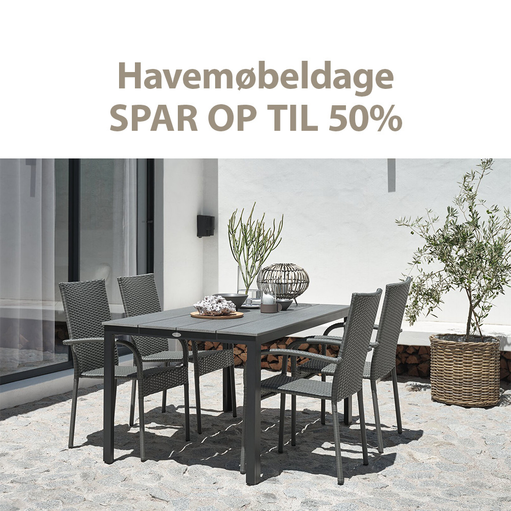 Spar op til 50% på havemøbler og tilbehør til haven