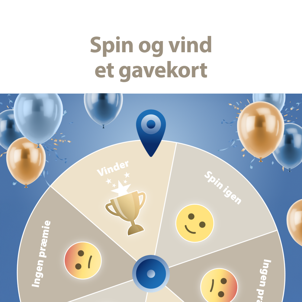 Spin og vind et gavekort