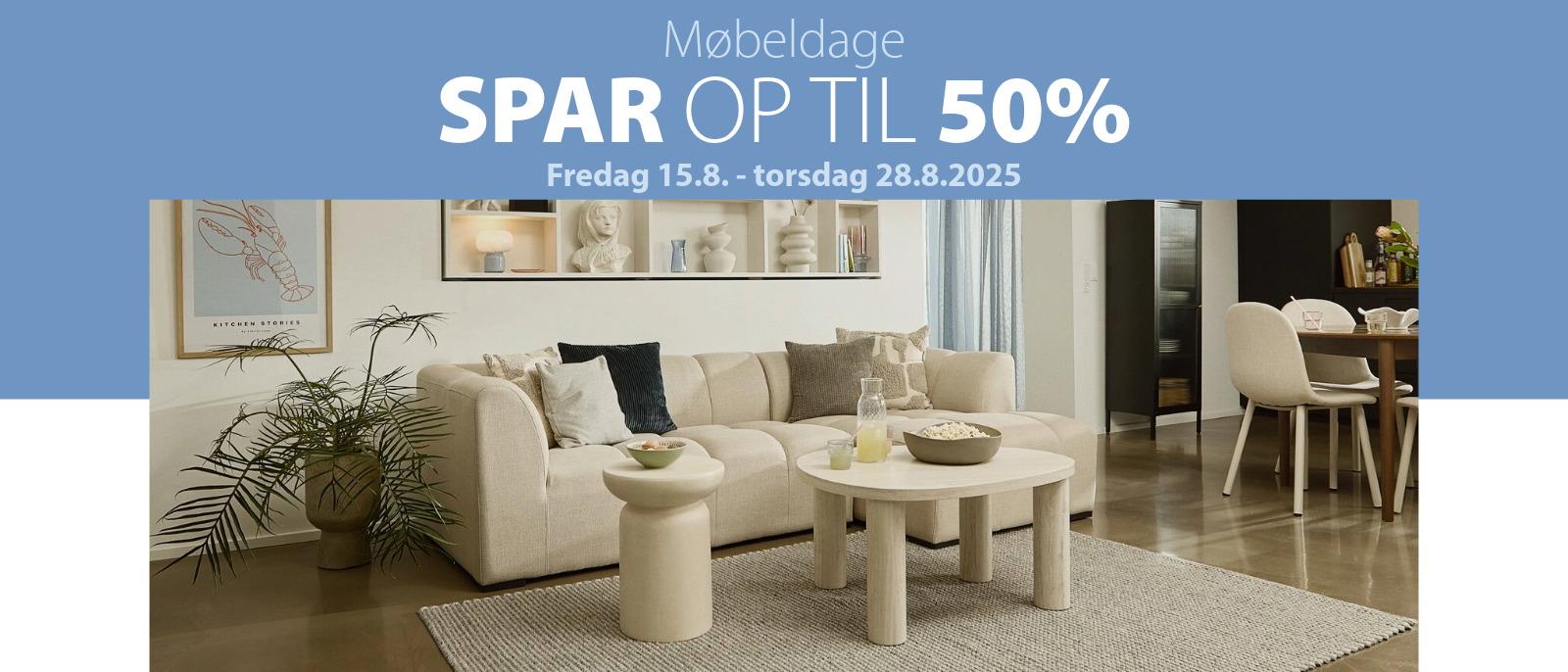 Spar op til 50% til Møbeldage i JYSK