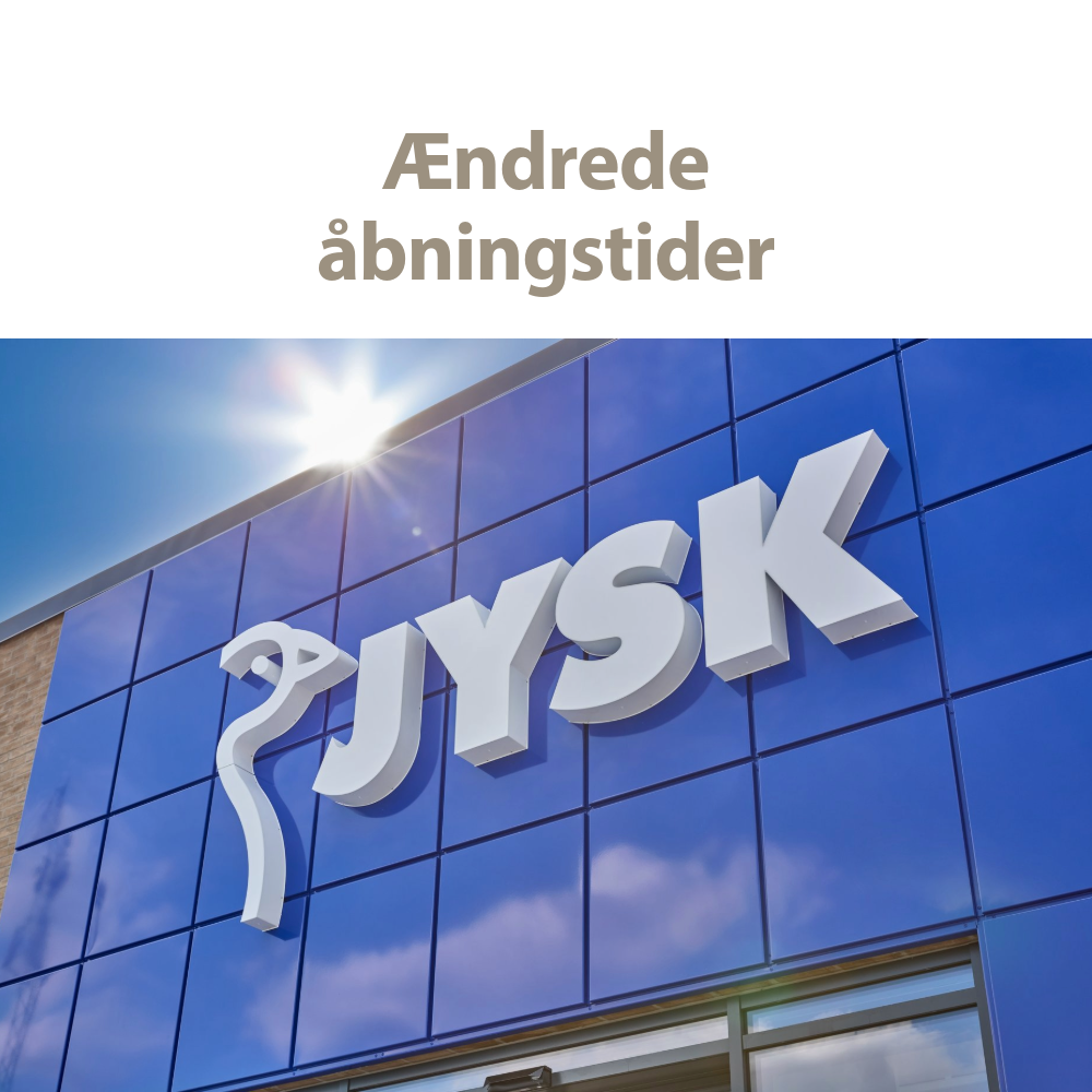 Ændrede åbningstider