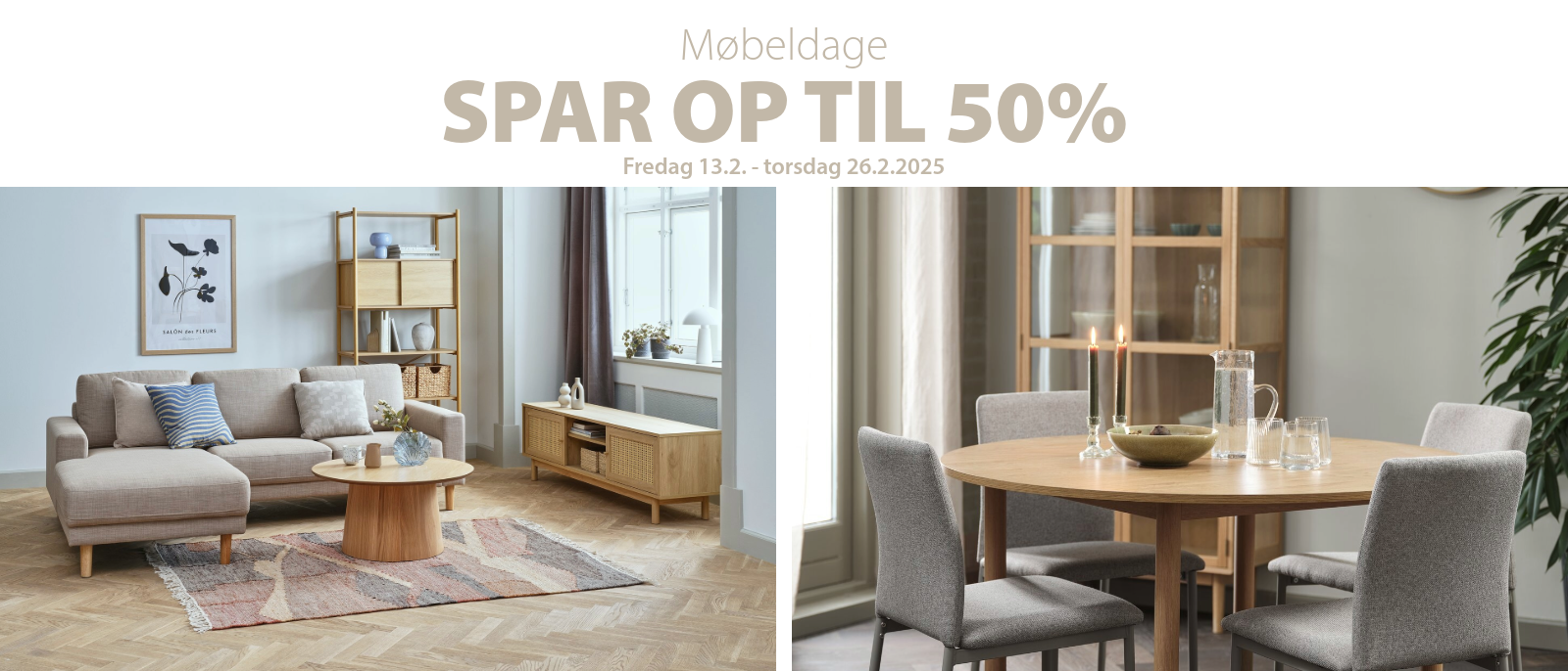 Møbeldage - Spar op til 50%