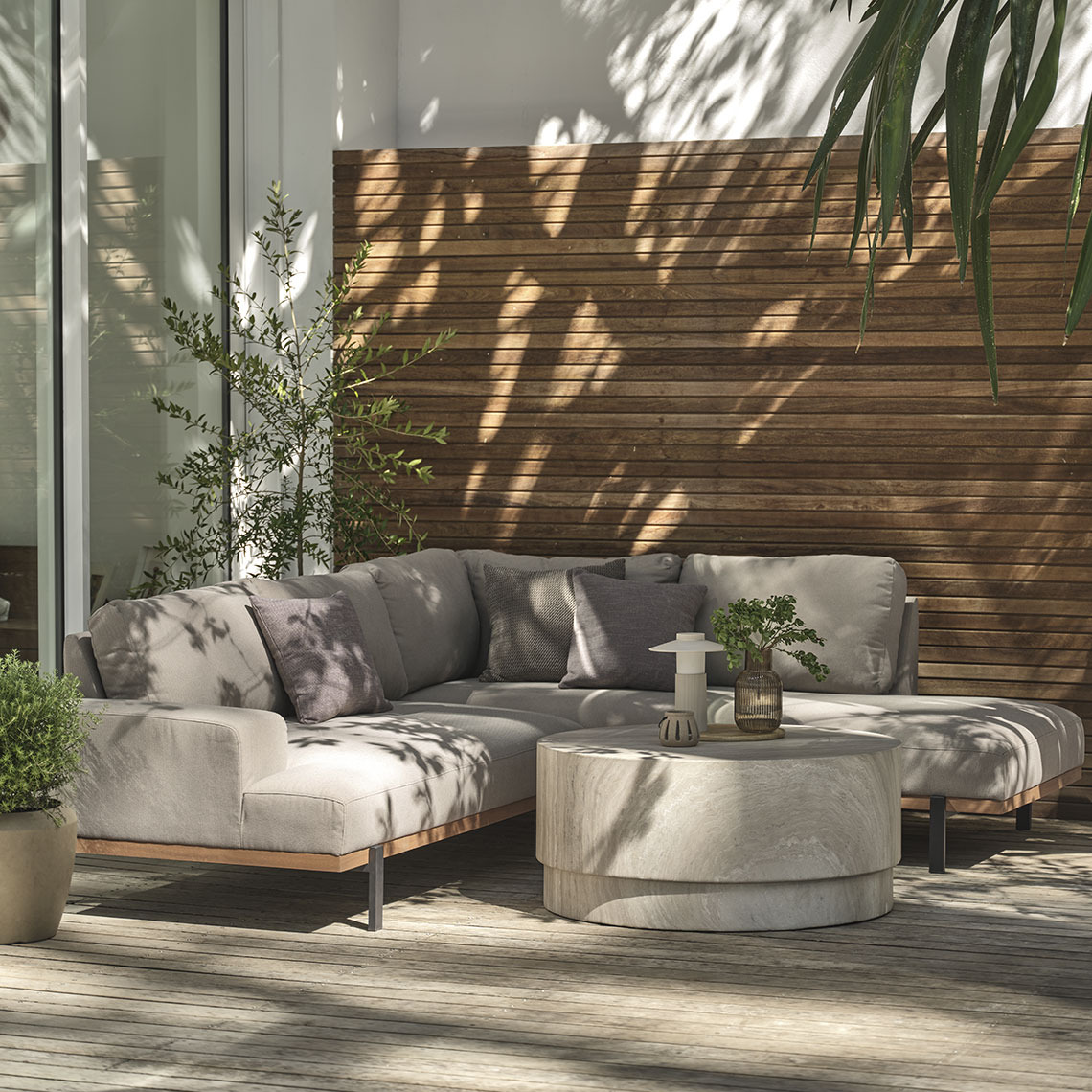 Loungesofa i all-weather materiale